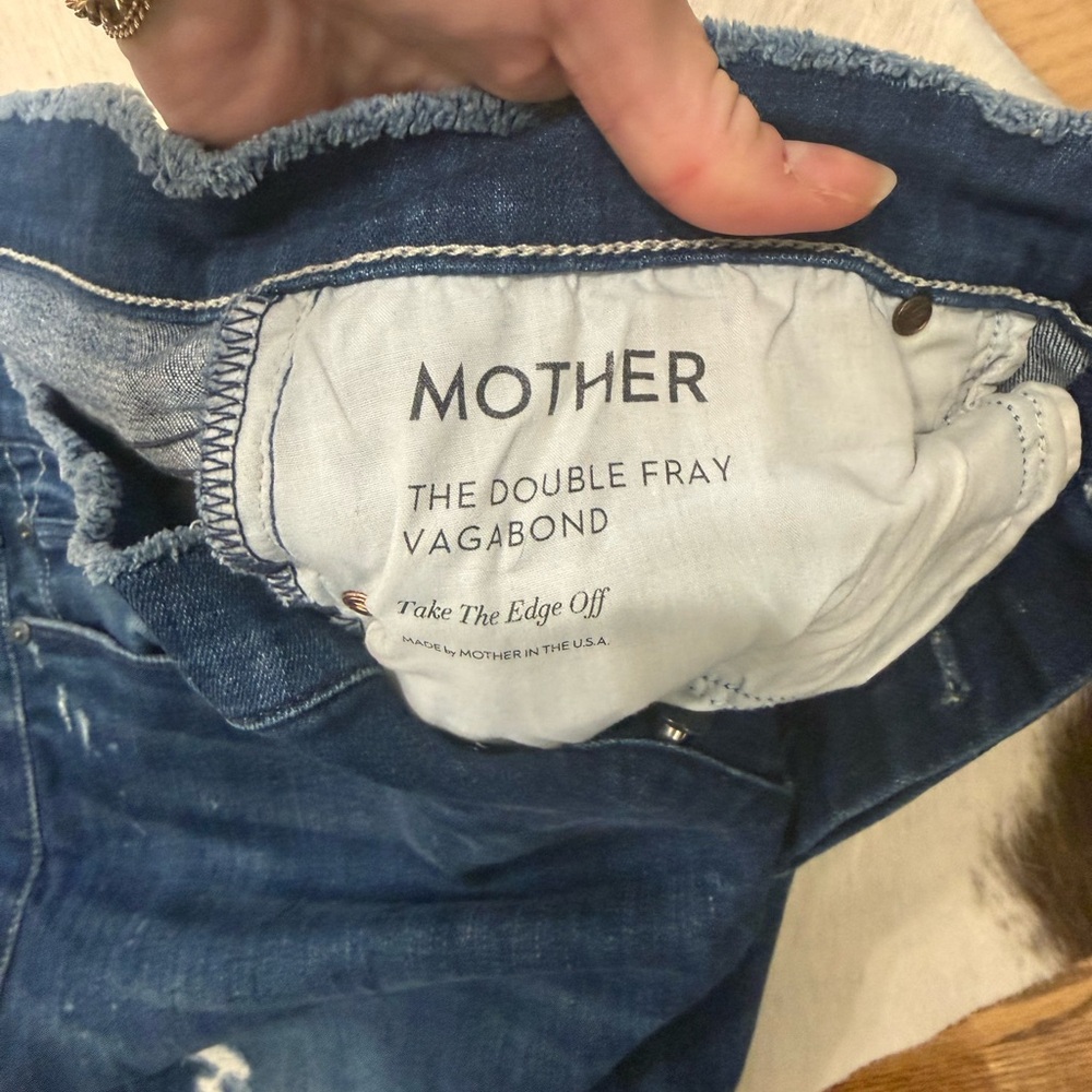 MOTHER Women’s Dark Blue Straight Jeans - Picture 3 of 5